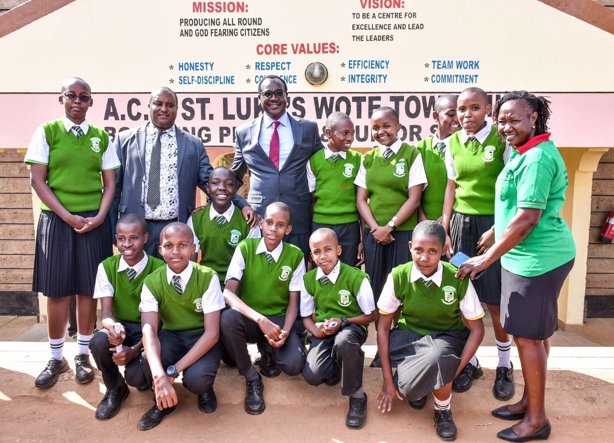 Junior Secondary Schools to have own administrators- Education Ministry Announces 1 KCSE 2024 candidates pose for a group photo with Education Cabinet Secretary Julius Migosi Ogamba