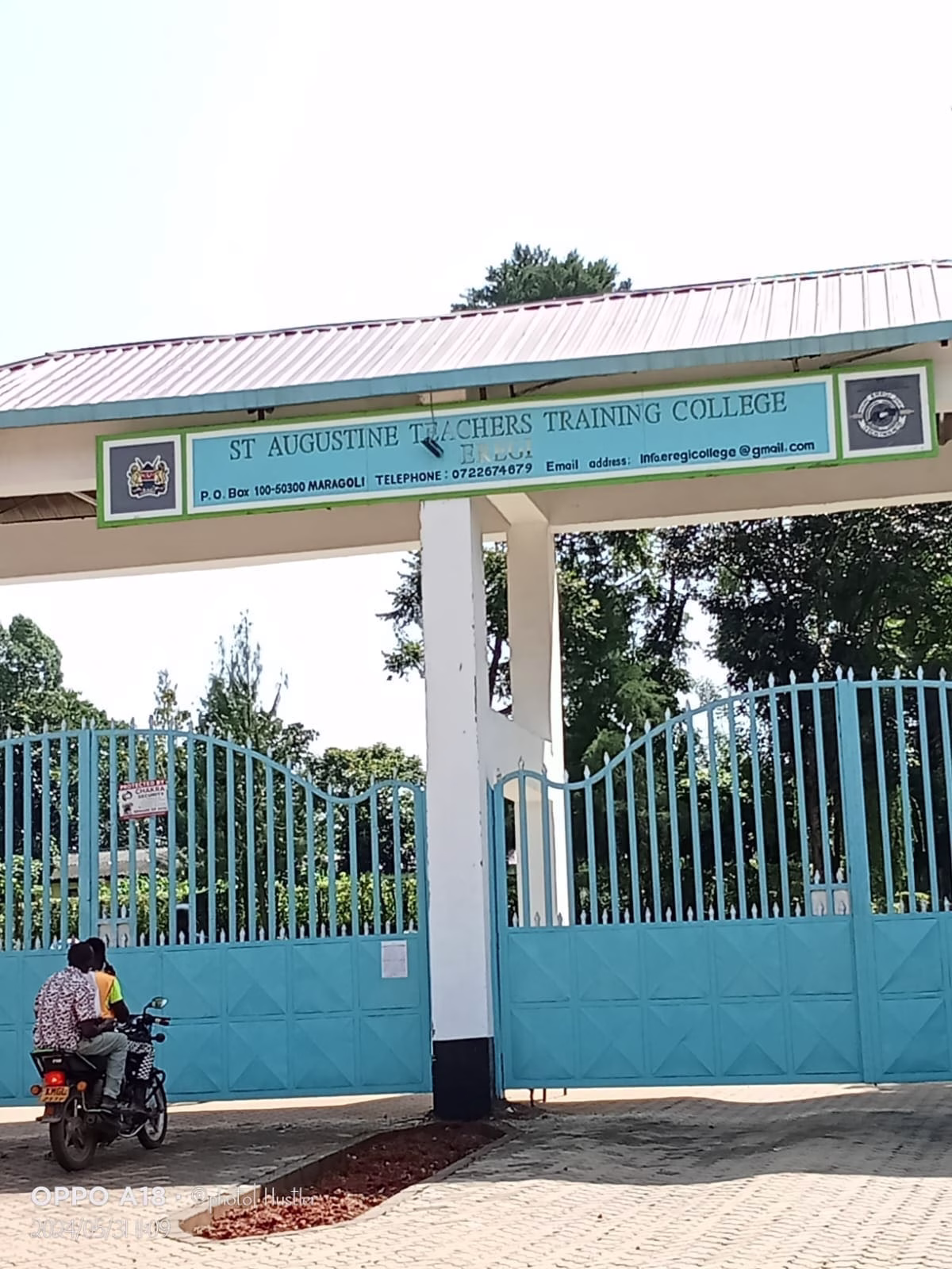 St. Augustine Teachers Training College, Eregi.