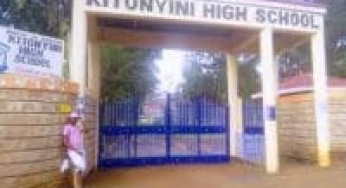 A.I.C Kitonyini High School KCSE 2024-2025 Results Analysis