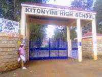 A.I.C Kitonyini High School KCSE 2024-2025 Results Analysis 1 A.I.C Kitonyini High School's Main Gate