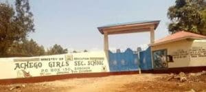 Achego Girls high school's Main Gate