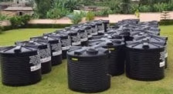 Joy as schools set to receive free water tanks