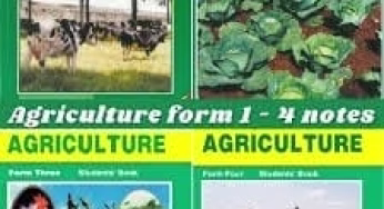 AGRICULTURE REVISION QUESTIONS PER TOPIC FORM 1-4