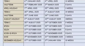 Education Ministry releases 2025-2026 academic term dates for all schools- Revised & Final