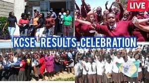KCSE 2024 Top 100 Schools- KCSE Candidates Celebrate after posting good results at the Kenya Certificate of Secondary Education, KCSE, Exams.