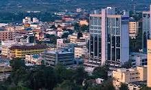 Aerial view of Kisumu City in Kenya