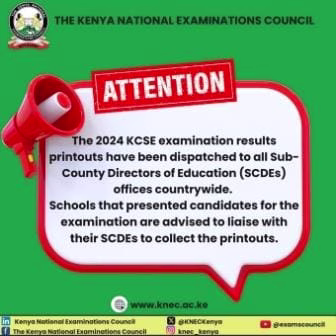 Knec dispatches all the KCSE 2024 Students' Result Slips & School Printouts 1 KCSE 2024 Result slips and printouts