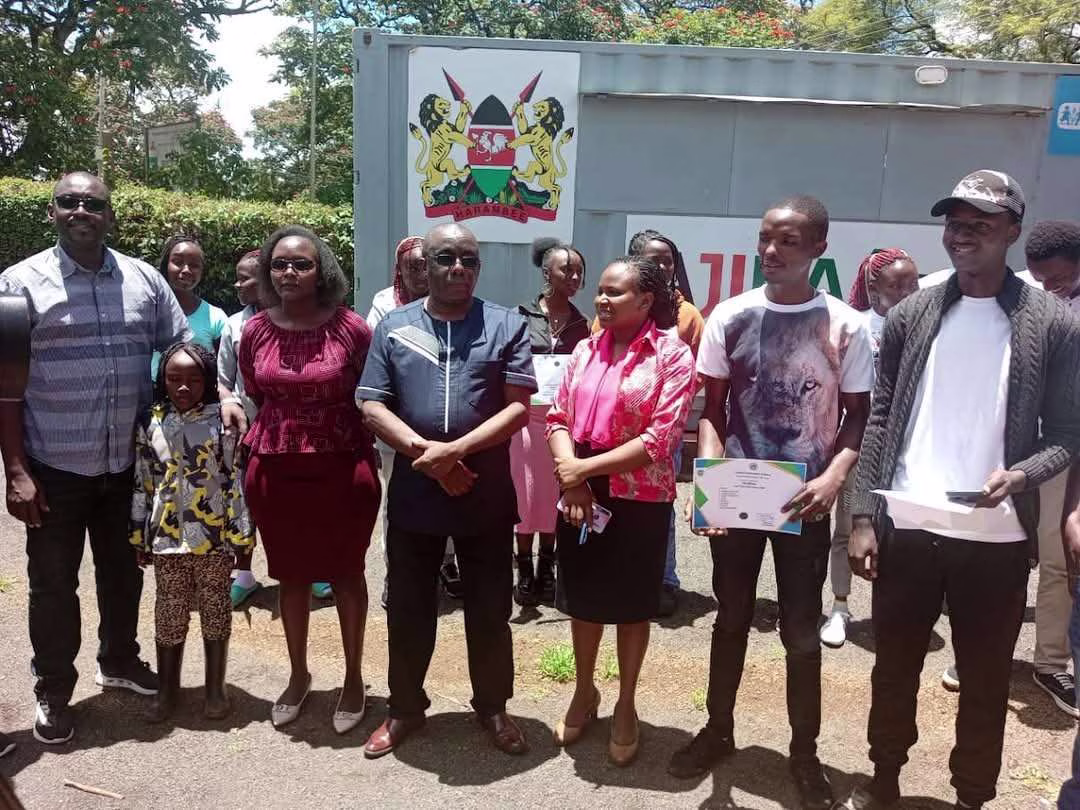 Form four leavers graduate with basic ICT skills from Meru County Library 1 Form four leavers who graduated with basic ICT skills from Meru County Library