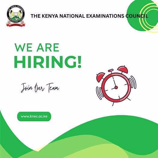 Latest Jobs at the Kenya National Examinations Council, Knec.