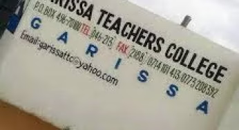 Garissa TTC Courses, Location, Fees, Contacts, Admission Letters