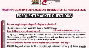 Kuccps frequently asked questions: Ultimate Guide