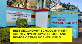 List of all Senior Schools in Nyeri County