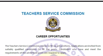 Advertised TSC Secretariat Vacancies {Full Details}
