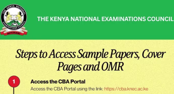 Knec Circular on Steps to Access KJSEA, KPSEA Sample Papers, Cover Pages and OMR