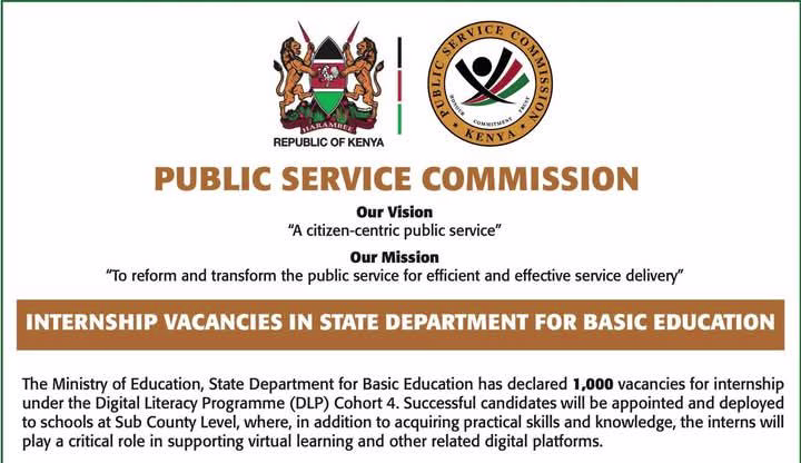 Education Ministry announces 1,000 Internship vacancies 1 One thousand internship vacancies at the Ministry of Education