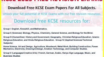 Maseno School 2025 Pre-mock Exams