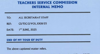 Nancy Macharia has formally quit TSC; See Memo