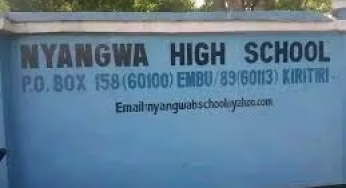 Nyangwa Boys’ High School⇒ Contacts, Location, Uniform, CBE, Fees and Admission Details