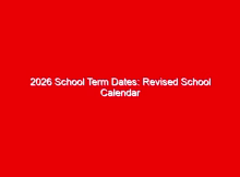 2026 School Term Dates: Revised School Calendar for Primary, Juniour, Senior and Colleges 1 2026 school term dates revised school calendar for primary juniour senior and colleges 726265