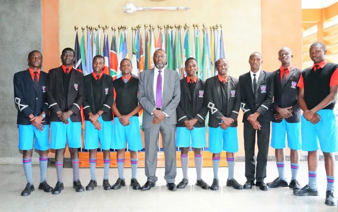 Starehe Boys Centre Students pose for a picture. Photo/ File.