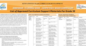 List Of Approved Technical Studies Textbooks For Grade 10-12 {MoE Official}