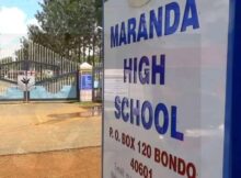 Maranda High School's main entrance