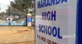 Maranda High School to Host Grade 10 Parents in Key Orientation Meeting