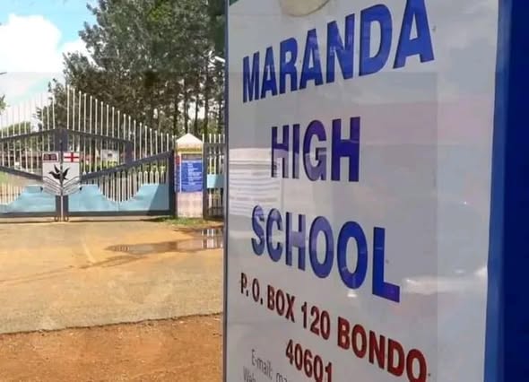 Maranda High School's main entrance