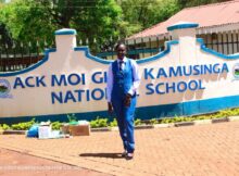 Photo of an unidentified teacher at Moi Girls High School Kamusinga. This is one of the best Senior School in Bungoma County.