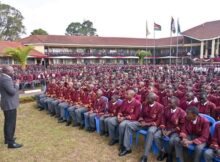 Students at Kapsabet High School. This is one to the reknown school in Nandi County. Get details of all Senior Schools in Nandi County, on this site.