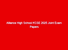 Alliance High School KCSE 2025 Joint Exam Papers & Answers 1 alliance high school kcse 2025 joint exam papers answers 725307