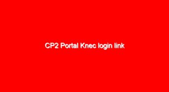CP2 Portal Knec login link