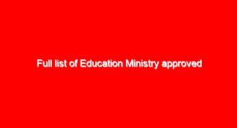 Full list of Education Ministry approved enhancement Courses for Teachers, Educators: Approved KEMI Courses, Duration and Institutions