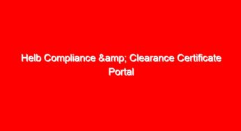 Helb Compliance & Clearance Certificate Portal