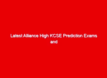 Latest Alliance High KCSE Prediction Exams and Marking Schemes - All Subjects Free 1 latest alliance high kcse prediction exams and marking schemes all subjects free 39362