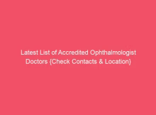 latest list of accredited ophthalmologist doctors check contacts location 733723