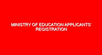 MINISTRY OF EDUCATION APPLICANTS’ REGISTRATION FORM FOR UPGRADING OF PTE and ECDE certificate to DIPLOMA