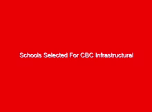 Schools Selected For CBC Infrastructural Development, To Get New Classrooms 1 schools selected for cbc infrastructural development to get new classrooms 25392