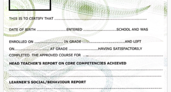 KJSEA Grade 9 Leaving Certificate
