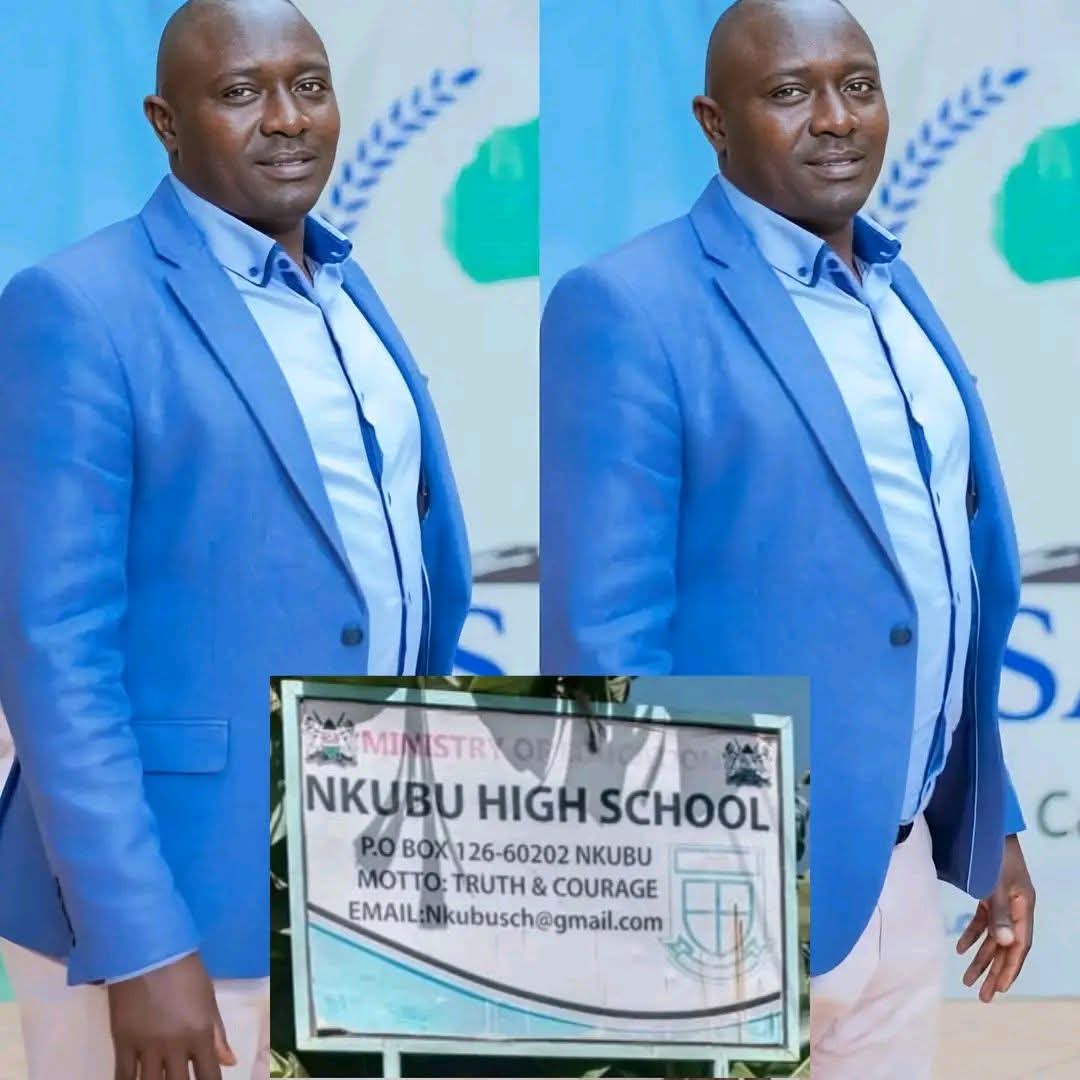 This Shadrack Gikunda a Parent who allegedly attacked the Deputy Principal of Nkubu Boys because his son was suspended on a weekend.