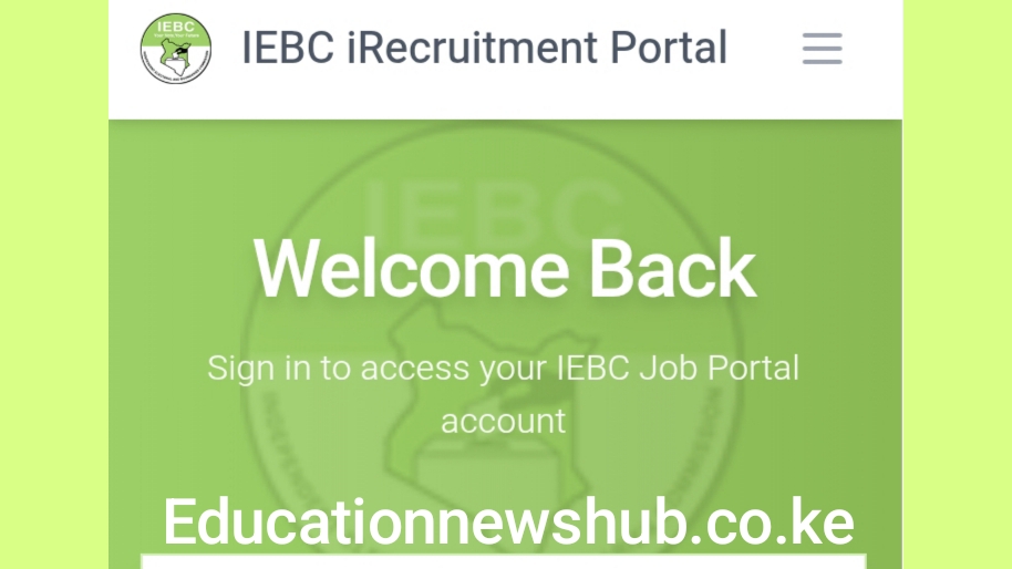 IEBC Jobs Application Online Portal {https://jobs.iebc.or.ke/login}