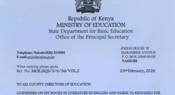 Education Ministry’s Circular on Fasihi & Literature set-books for senior schools (2026-2030)