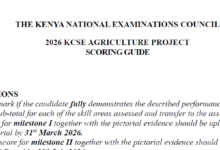 KCSE 2026 Project, Practical Exams Materials & Marking Schemes {Free PDF Downloads}
