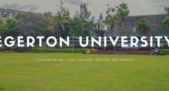 Egerton University Courses, Fees & Prospectus in 2026-2027