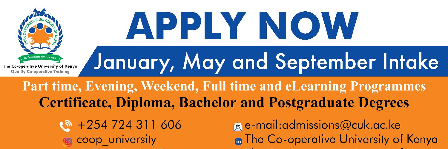 The Co-operative University of Kenya (CUK) Courses, Fees & Prospectus in 2026-2027