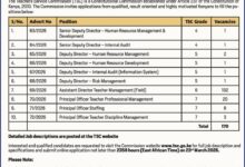 Advertised TSC Secretariat Jobs in 2026