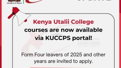 KUCCPS Opens Application for Kenya Utalii College Courses for 2026 Intake