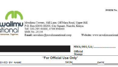 Mwalimu National Sacco BOSA Loans Application Form {Free Download}