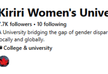KIRIRI WOMEN UNIVERSITY OF SCIENCE AND TECHNOLOGY- COURSES, FEES & PROSPECTUS FOR 2026/ 2027