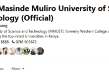 MASINDE MULIRO UNIVERSITY OF SCIENCE & TECHNOLOGY- COURSES, FEES & PROSPECTUS FOR 2026/ 2027